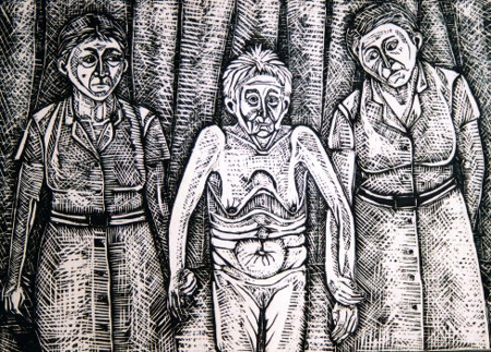 Wood cut by Akram Rahmanzadeh